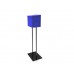 FixtureDisplays® Blue Metal Ballot Box Donation Box Suggestion Box With Black Stand 11064+10918-BLUE